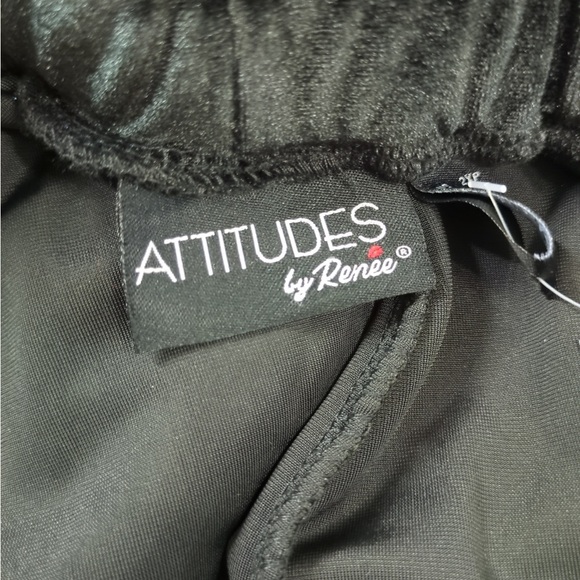 Attitudes by Renee Velvet Wide Leg Knit Pants - Picture 7 of 10